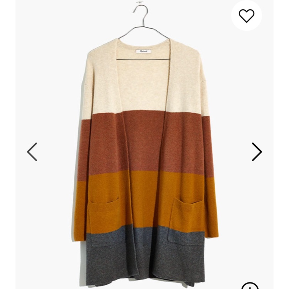 Madewell Colorblock (striped) Kent Cardigan